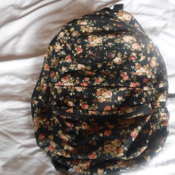 Vans Off the Wall Rose Back Pack Pre Owned - Picture 5 of 5